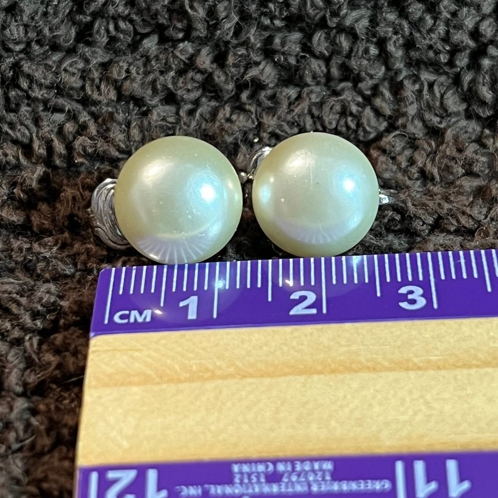 Vintage Silver Clip on Earrings Lot - 5 pair total